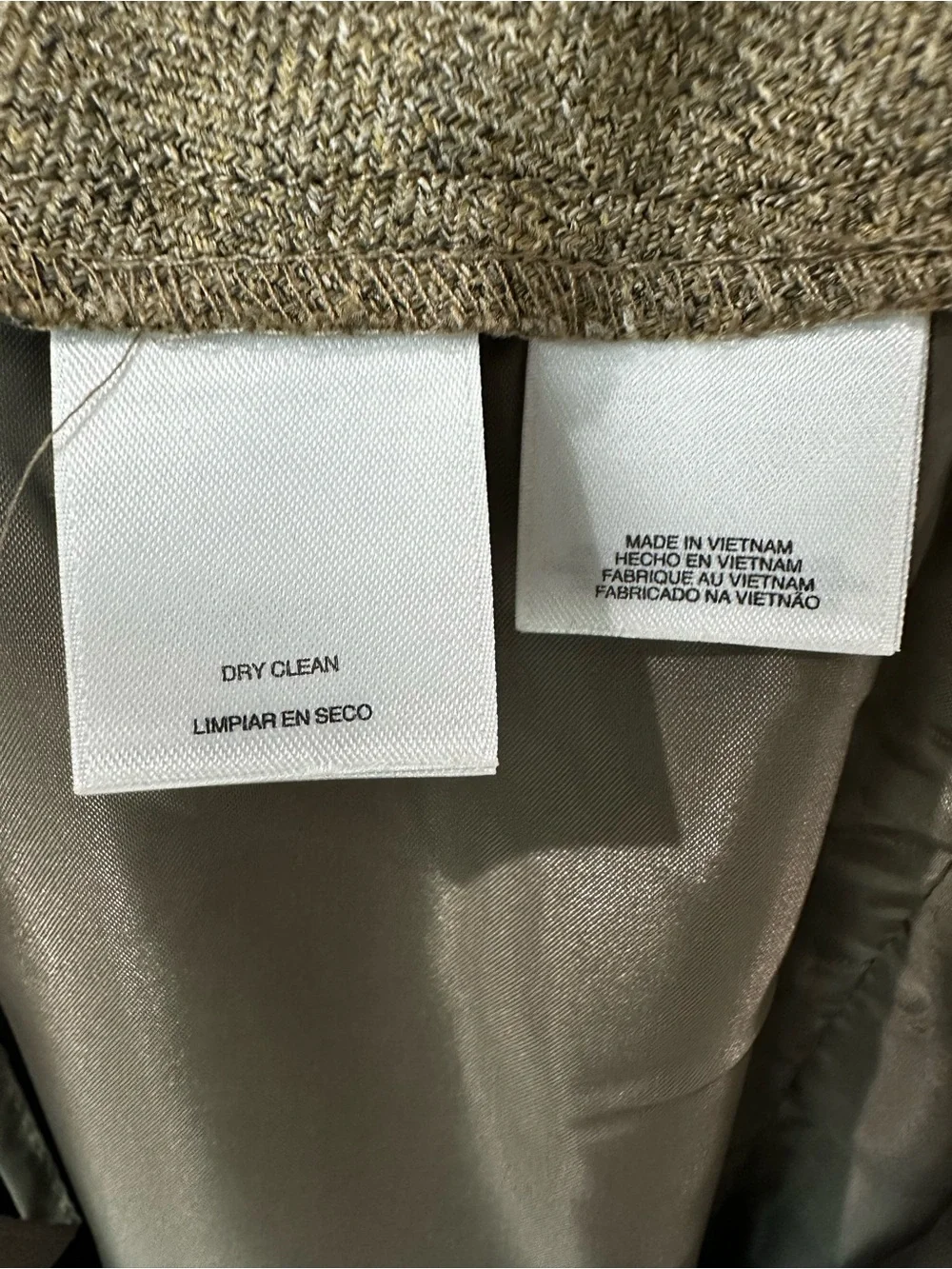 LE SUIT Brown Pant Suit Size 12 Lined Pockets Career Notch Collar 3 Pc Tweed